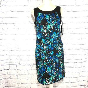 AB STUDIO SLEEVELESS MIDI COLORFUL DRESS 8 NEW